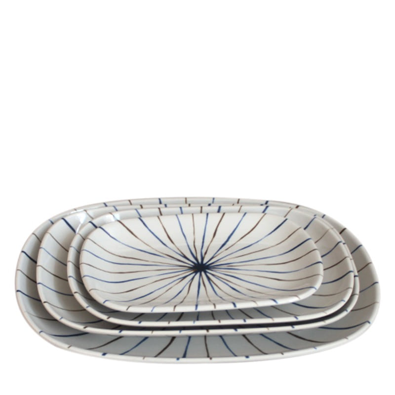 제미라이트 타원직사각접시9인치 (최장 지름 215mm) 멜라민 업소용 식당그릇