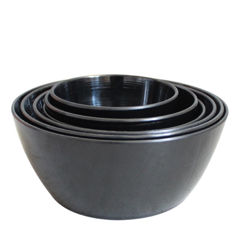 빗살무전사(블랙) 빗살깊은볼5호 (지름 190mm) 멜라민 업소용 식당그릇