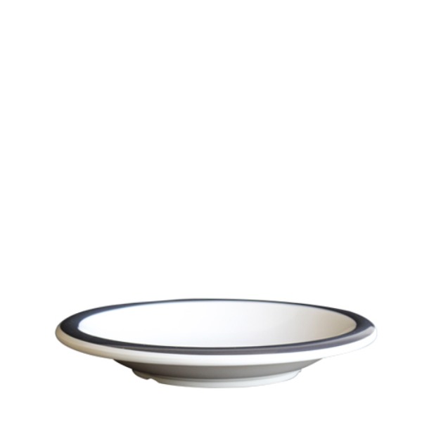 파인즈라인(블랙) 퓨전깊은원형접시10.5 멜라민 업소용 식당그릇