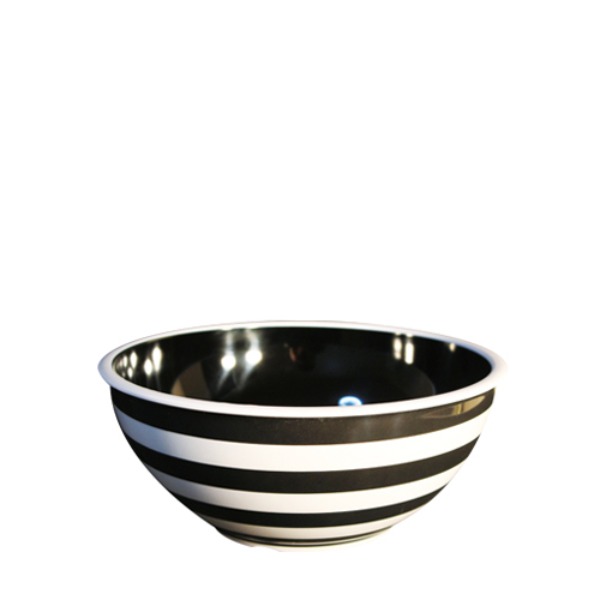흑백줄무늬 투톤줄무늬5볼 멜라민 업소용 식당그릇