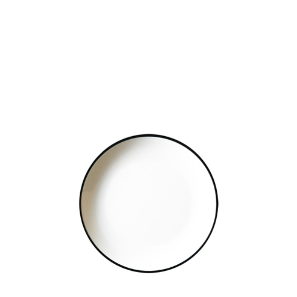 흑백투톤 원형접시7 D1107L (180mm) 멜라민 업소용 식당그릇