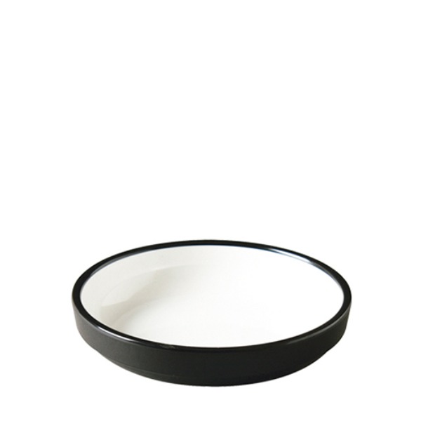 흑백투톤 굽찬기4.5 B304L	(110mm) 멜라민 업소용 식당그릇