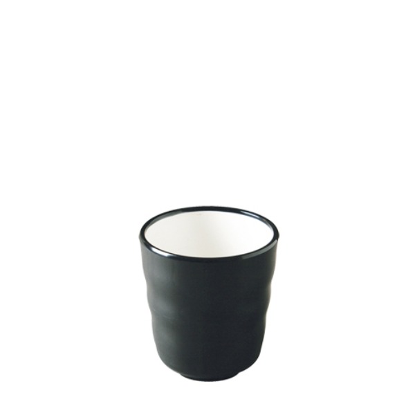 흑백투톤 골컵 C184L (78mm) 멜라민 업소용 식당그릇