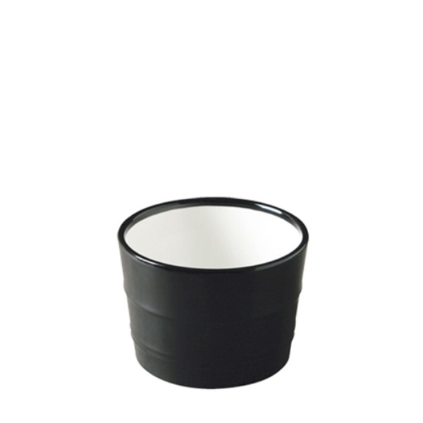 흑백투톤 모밀공기大 B522 (102mm) 멜라민 업소용 식당그릇