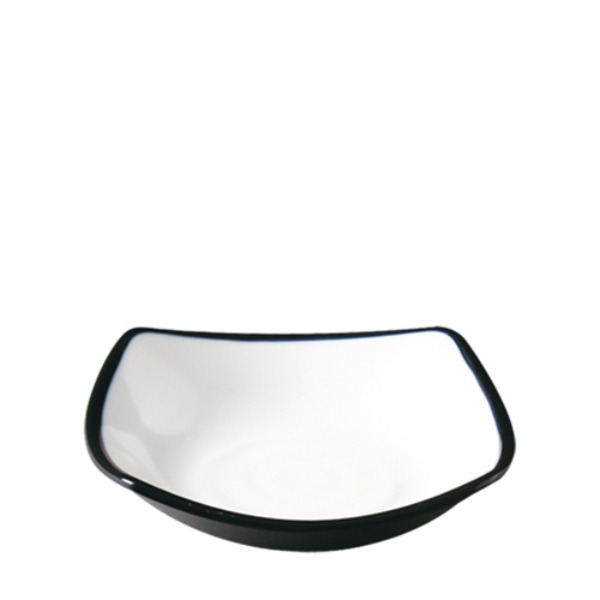 흑백투톤 신사각찬기3호 SD303L (135mm) 멜라민 업소용 식당그릇