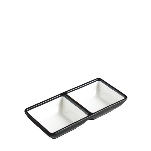 흑백투톤 쌍초장기 SD150L (145mm) 멜라민 업소용 식당그릇