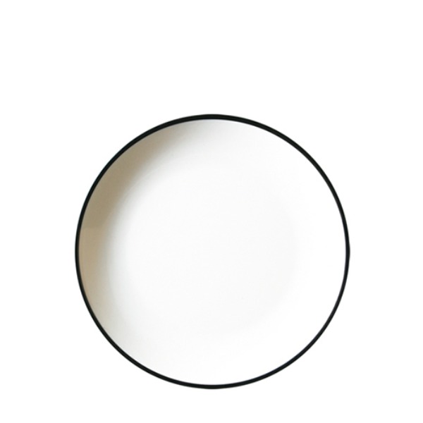 흑백투톤 원형접시11 D1111L (280mm) 멜라민 업소용 식당그릇