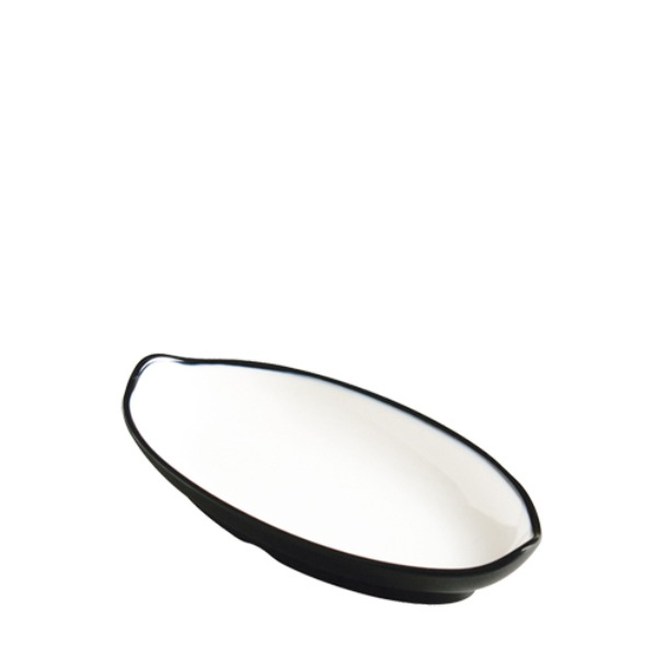 흑백투톤 배타원접시小 PDS20L (190mm) 멜라민 업소용 식당그릇