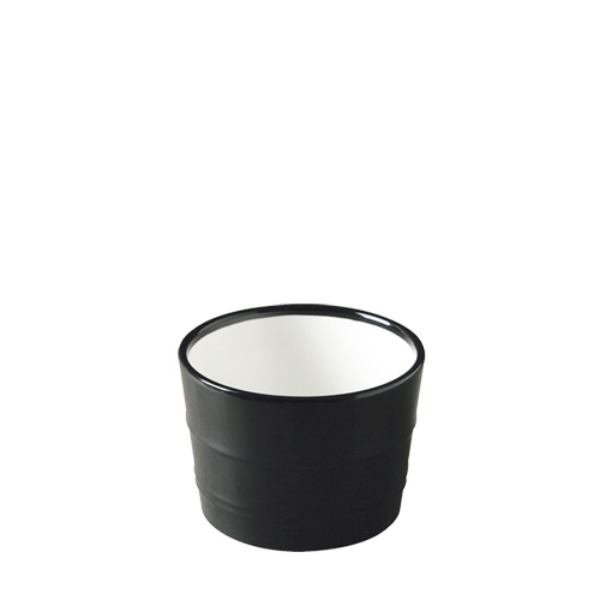흑백투톤 모밀공기中 B521 (90mm) 멜라민 업소용 식당그릇