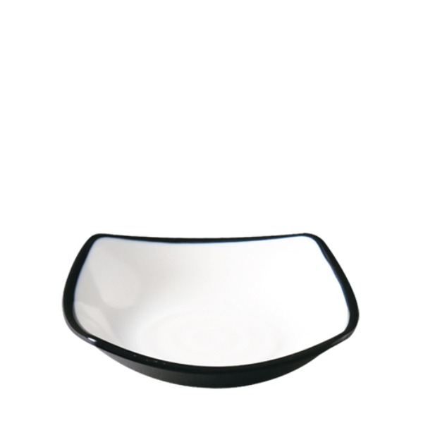 흑백투톤 신사각찬기1호 SD301L (95mm) 멜라민 업소용 식당그릇