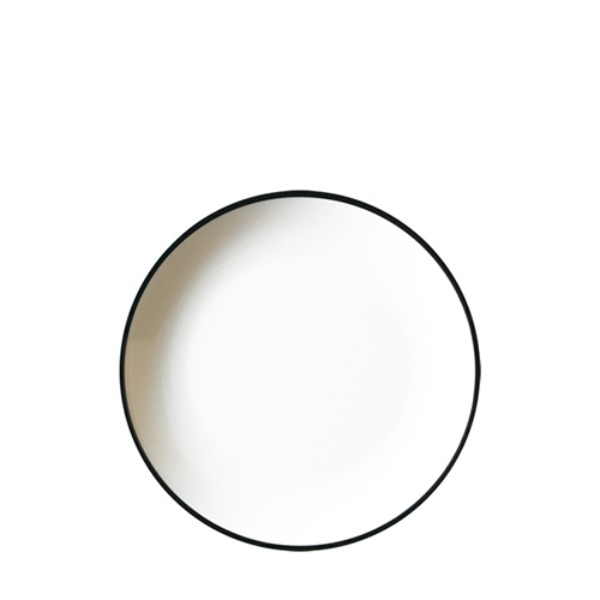 흑백투톤 원형접시10 D1110L (250mm) 멜라민 업소용 식당그릇
