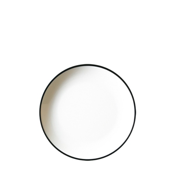 흑백투톤 원형접시9 D1109L (227mm) 멜라민 업소용 식당그릇