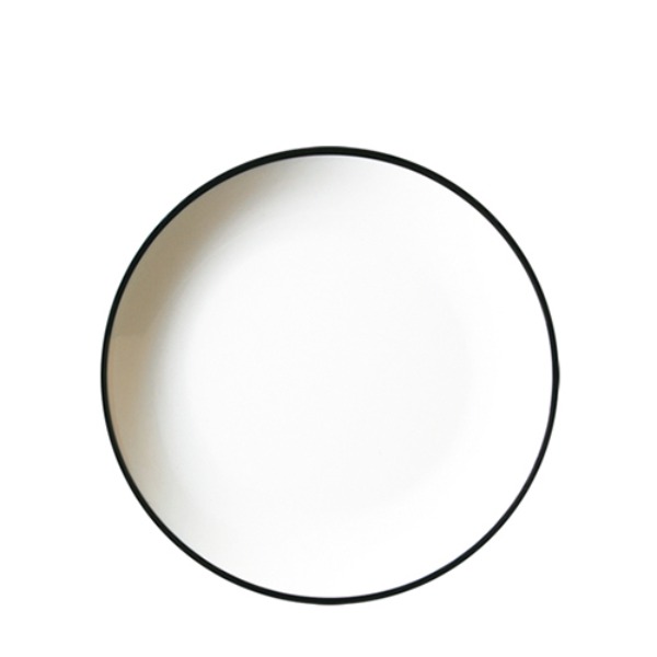 흑백투톤 원형접시12 D1112L (305mm) 멜라민 업소용 식당그릇