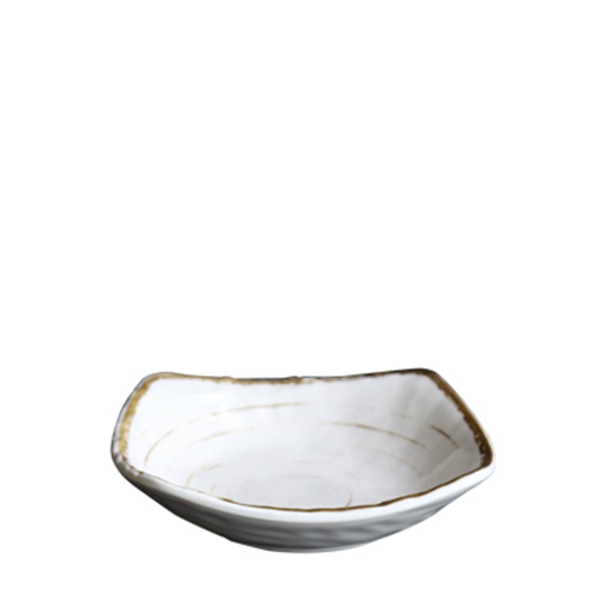 나이테 참숯신사각찬기3호 HCSD303 (최장 지름 135mm) 멜라민 업소용 식당그릇