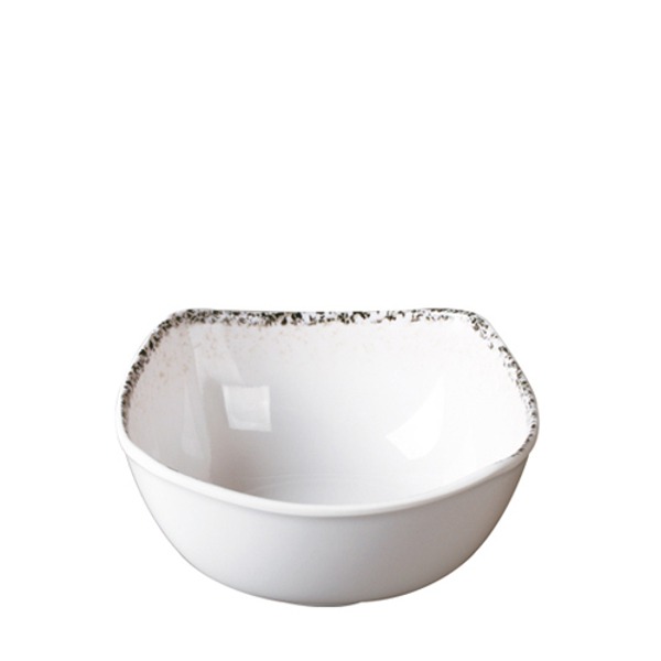 화이트마블 사각8볼 (지름 195mm) 멜라민 업소용 식당그릇