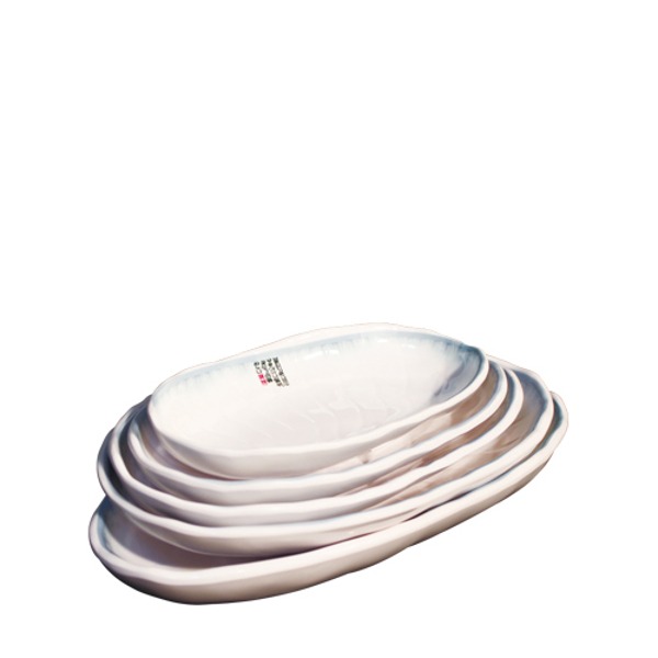 청기와 퓨전배타원접시4호 (최장 지름 253mm) 멜라민 업소용 식당그릇
