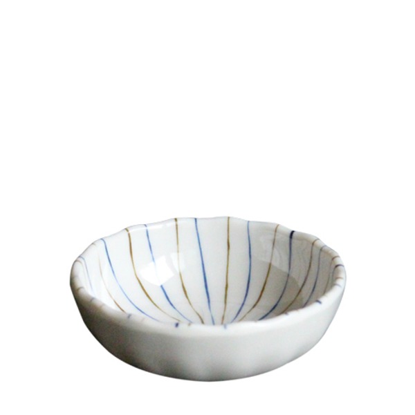제미라이트 퓨전줄무늬원형찬기 (지름 89mm) 멜라민 업소용 식당그릇