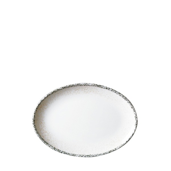 화이트마블 타원접시12인치 (지름 310mm) 멜라민 업소용 식당그릇