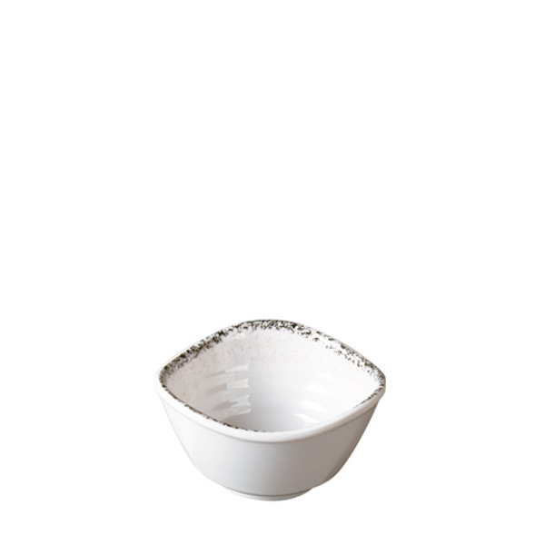 화이트마블 웰빙웨이브사각공기 (지름 108mm) 멜라민 업소용 식당그릇