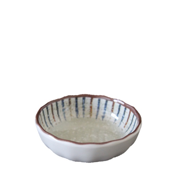 시스노우 퓨전줄무늬원형찬기3.5인치 (지름 89mm) 멜라민 업소용 식당그릇