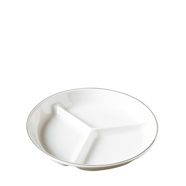 홈라인 원3절접시大 (지름 190mm) 멜라민 업소용 식당그릇