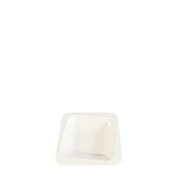 미색차콜 참숯다이아사각찬기 (최장 지름 117mm) 멜라민 업소용 식당그릇