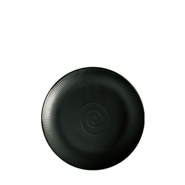 블랙토기 줄무늬원형찜기14인치 (지름 343mm) 멜라민 업소용 식당그릇