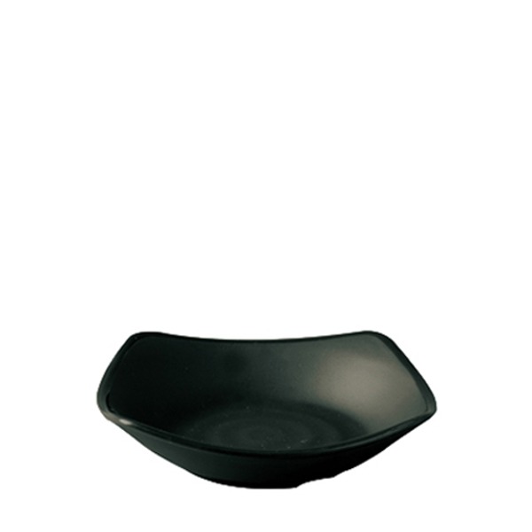 블랙토기 사각찬기4호 (지름 155mm) 멜라민 업소용 식당그릇
