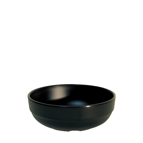 블랙토기 굽5볼 (지름 115mm) 멜라민 업소용 식당그릇