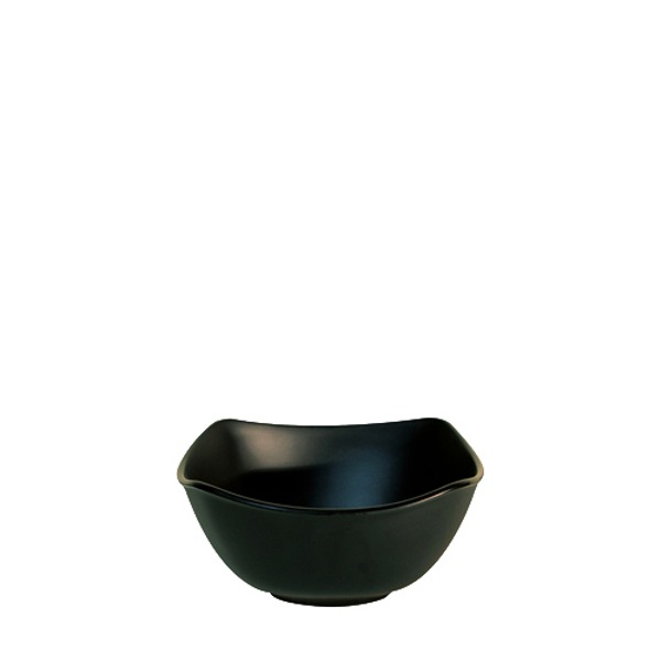 블랙토기 사각4볼 (지름 110mm) 멜라민 업소용 식당그릇