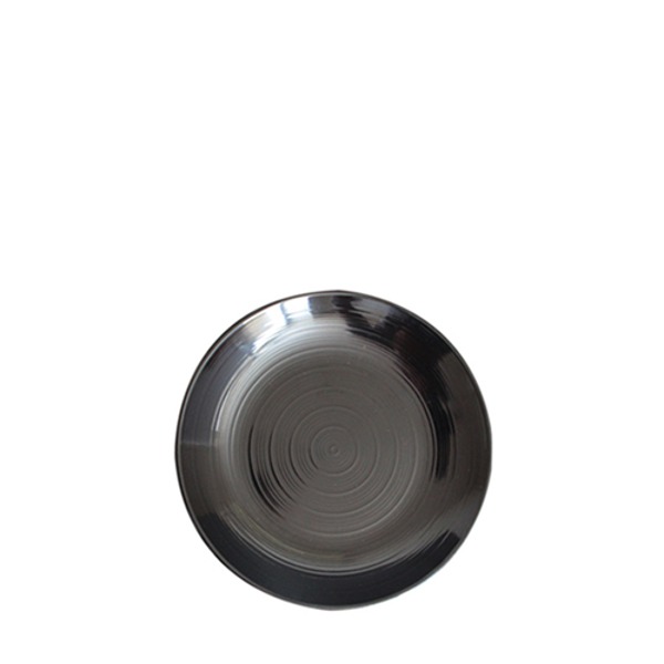 빗살무전사(블랙) 빗살원형접시6인치 (지름 152mm) 멜라민 업소용 식당그릇