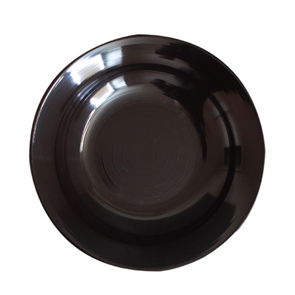 빗살무전사(브라운) 빗살곱짜장기 (지름 247mm) 멜라민 업소용 식당그릇