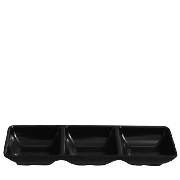 빗살무전사(블랙) 빗살삼초장기 (최장 지름 220mm) 멜라민 업소용 식당그릇