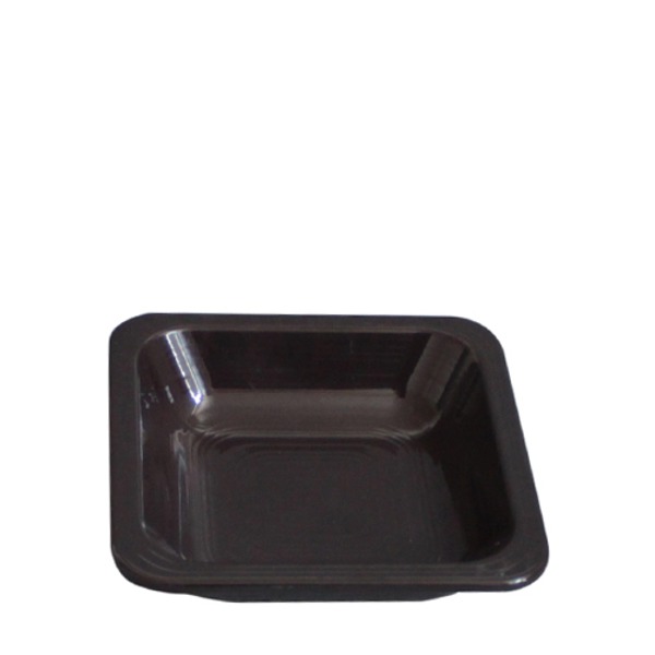 빗살무전사(브라운) 빗살사각앞반찬기 (최장 지름 112mm) 멜라민 업소용 식당그릇