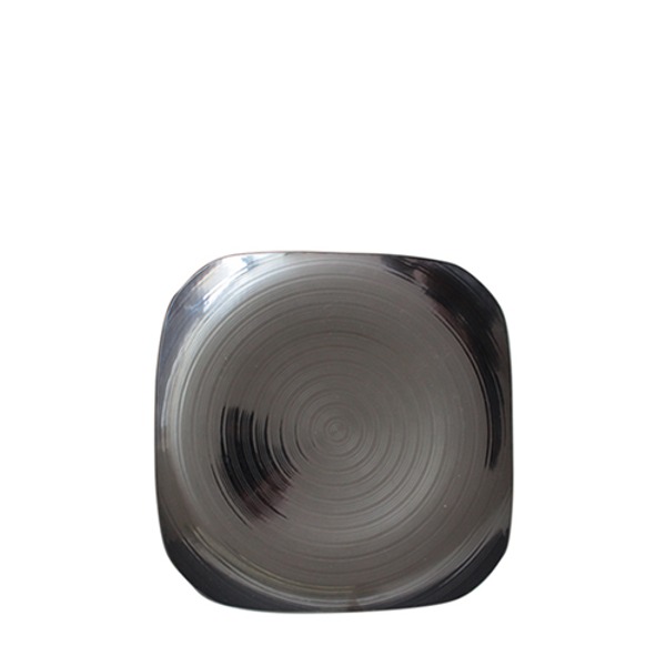 빗살무전사(블랙) 빗살사각접시10인치 (최장 지름 243mm) 멜라민 업소용 식당그릇