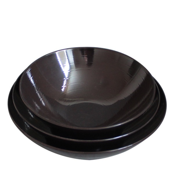 빗살무전사(브라운) 빗살특면기2호 (지름 230mm) 멜라민 업소용 식당그릇