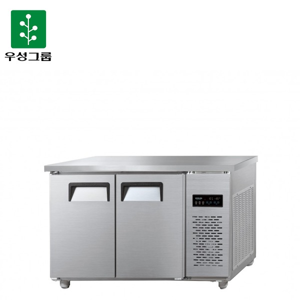 우성 직냉식 보냉 4자(2도어) 테이블 냉동장 (올스텐/디지털) A/S 영업용 카페