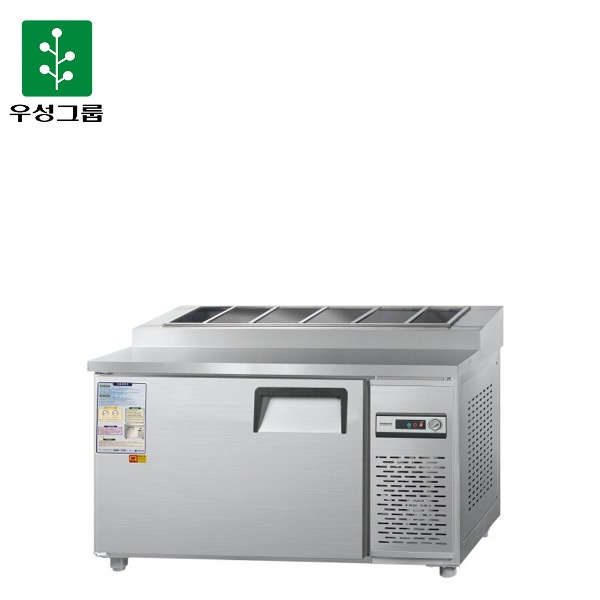 우성 직냉식 김밥테이블 3자 올냉장 (올스텐/아날로그) A/S 영업용 카페